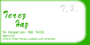 terez haz business card