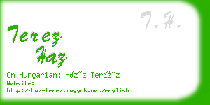 terez haz business card